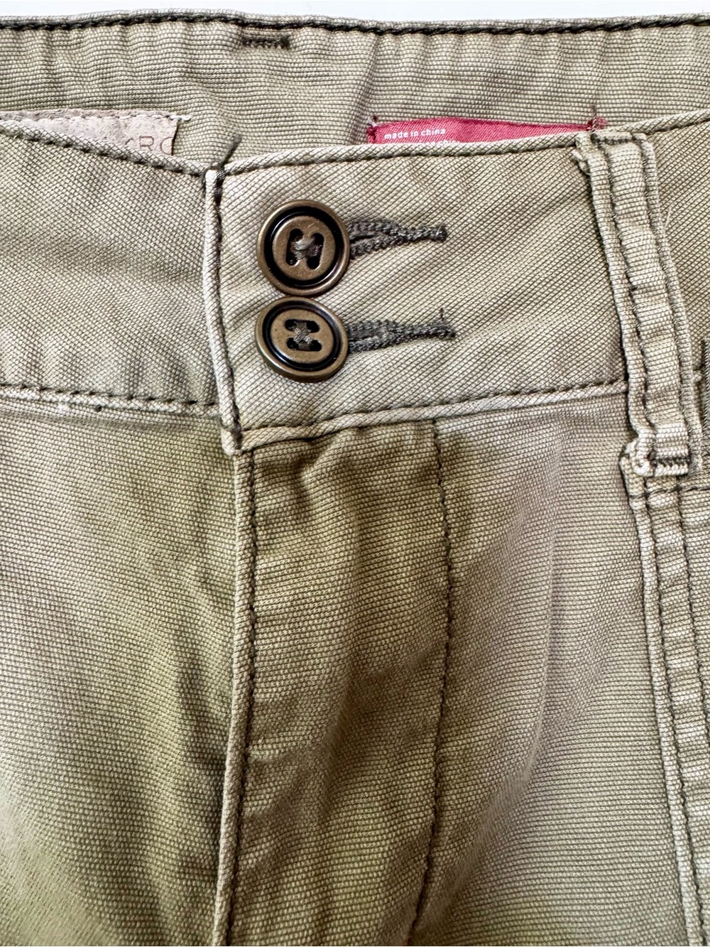 Pilcro Utility Cargo Pants in Olive - Picture 4 of 7